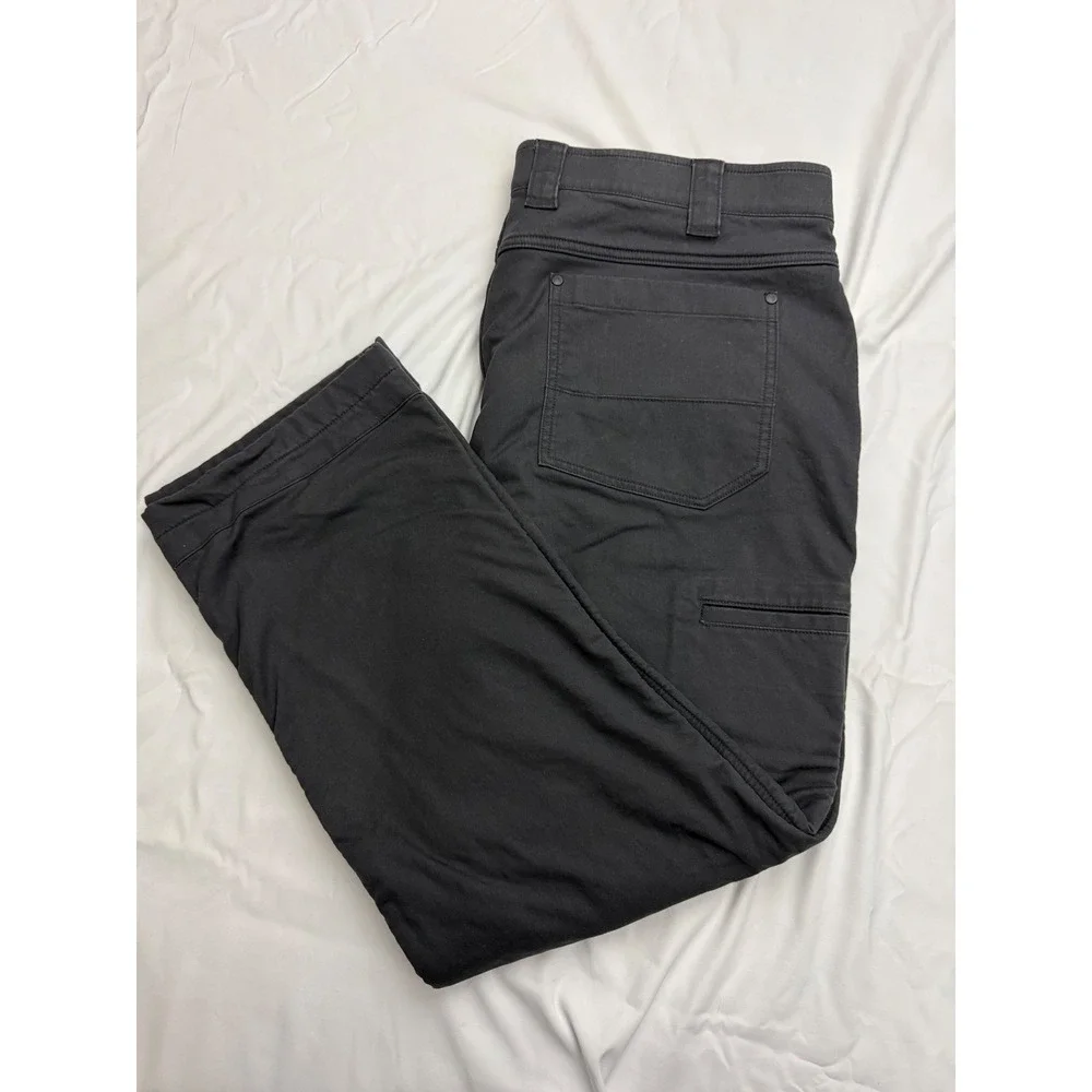 Alaskan Hardgear Duluth Trading Co Mens Fleece Lined Pants Grey 40x30 Workwear